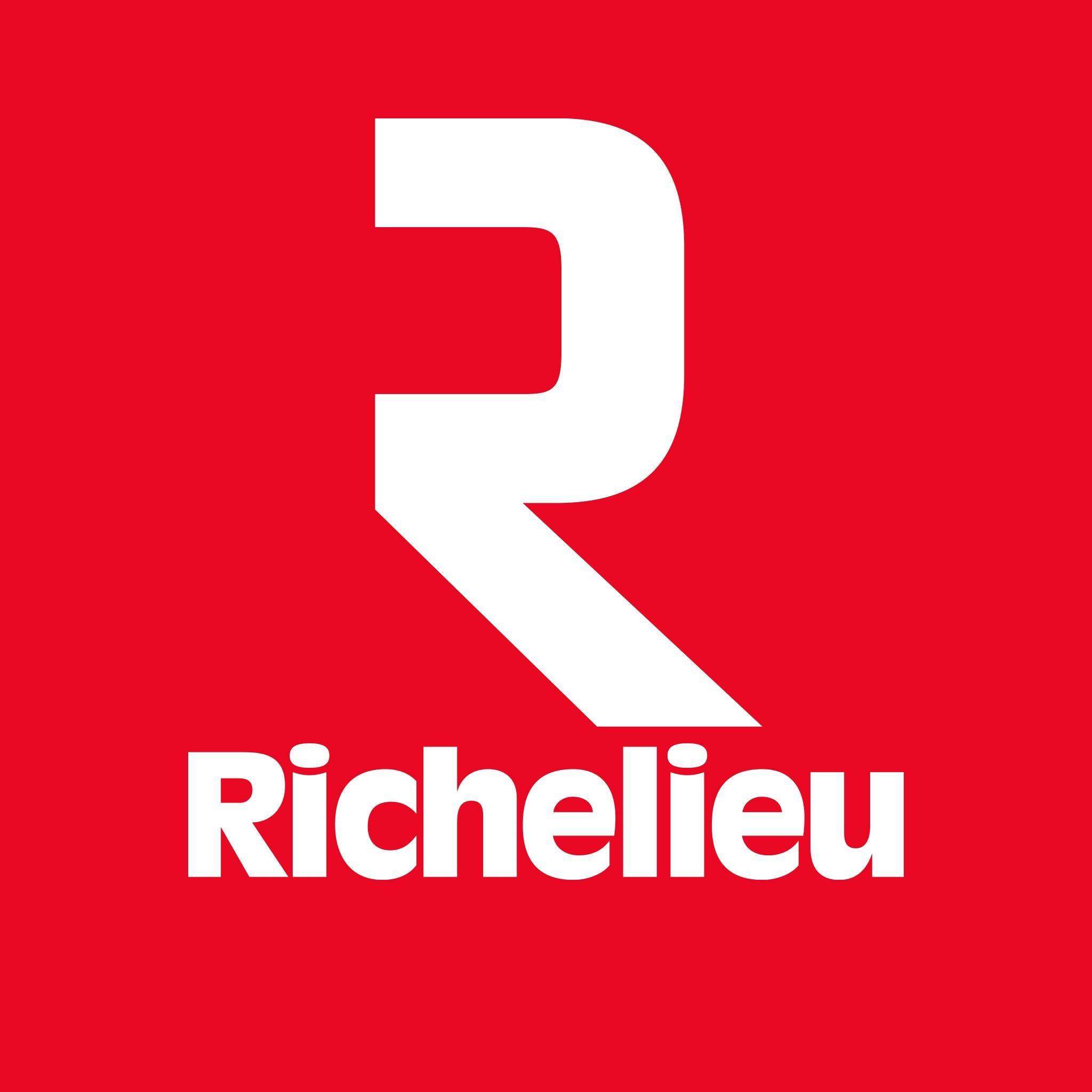 Red and White Richelieu Hardware Logo